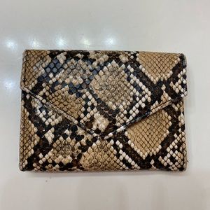 Snake print wallet